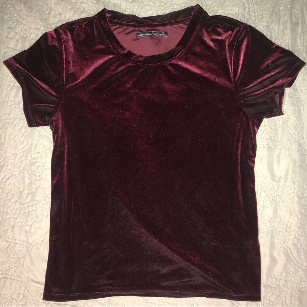 Abercrombie Red Velvet T-Shirt